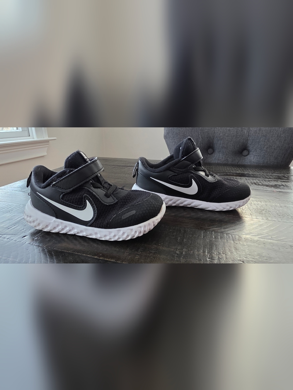 Nike, Revolution 5 (TDV), Black/White/Anthracite, Toddler Boys' Size 10c